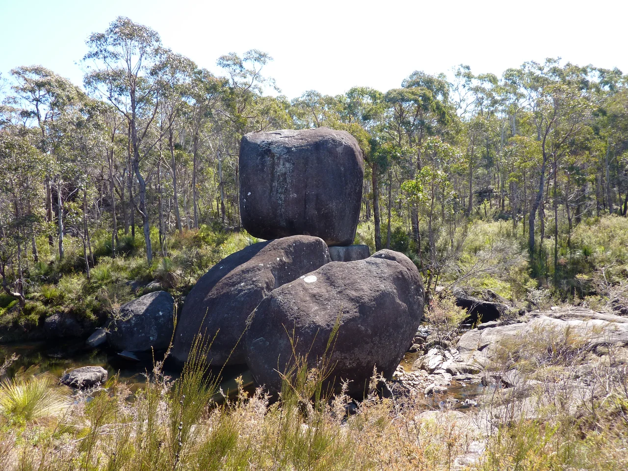 Granite boulders near Surveyors Creek in the Gibraltar Range National Park (N.S.W.)