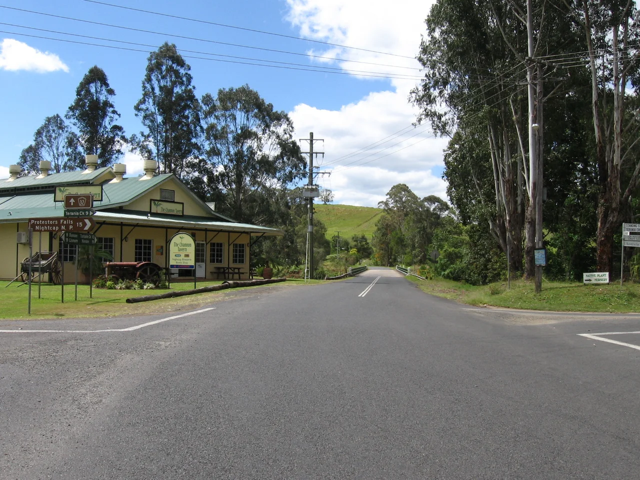 Main street of The Channon, in New South Wales. Photo taken by myself.