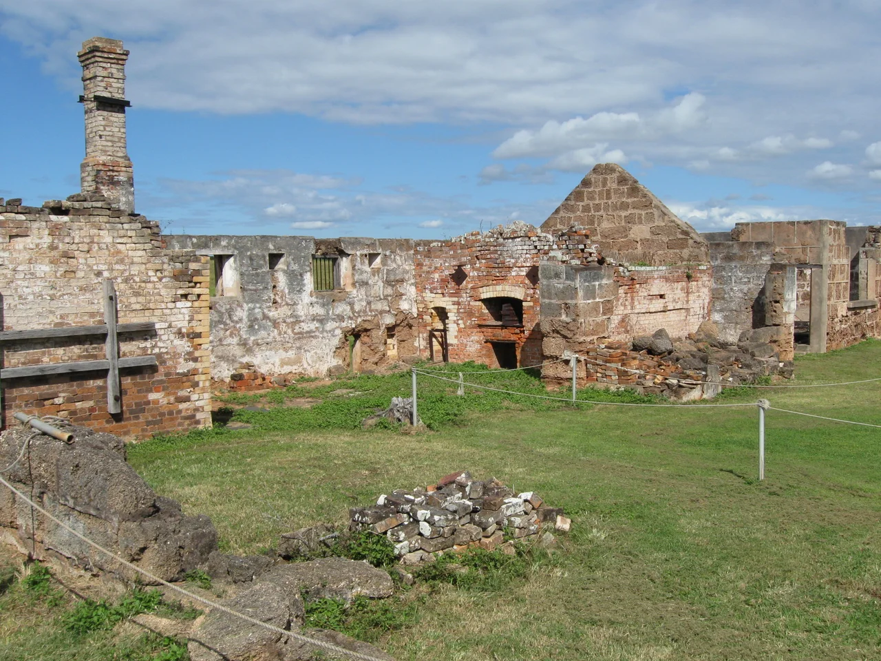 View of the Butchery and Bakery areas at St Helena, Queensland, Australia