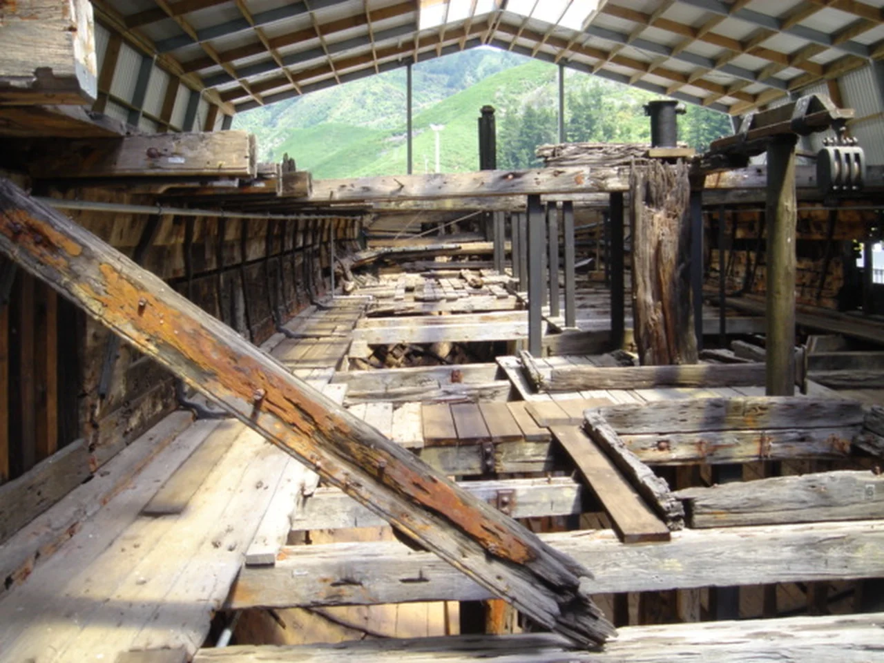 Inside Edwin Fox at Picton, South Island, New Zealand, December, 2004