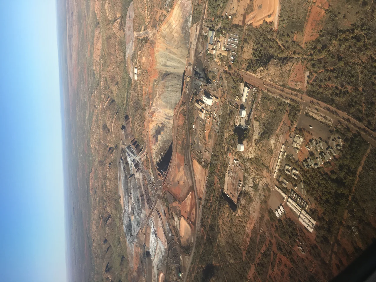 Aerial view of George Fisher Mine, Mount Isa.