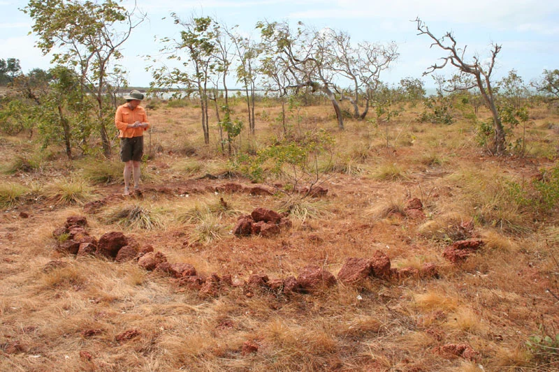 Picture of the Macassan Stone arrangement near Yirrkala, Northern Territory, Australia

Photo by Ray Norris