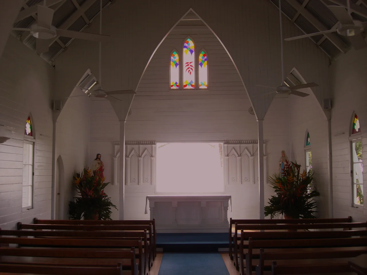 Port Douglas Australia is located 65km north of Cairns International Airport in Tropical North Queensland. In 1986, Saint Mary's was the only church left in Port Douglas and in danger of being demolished.