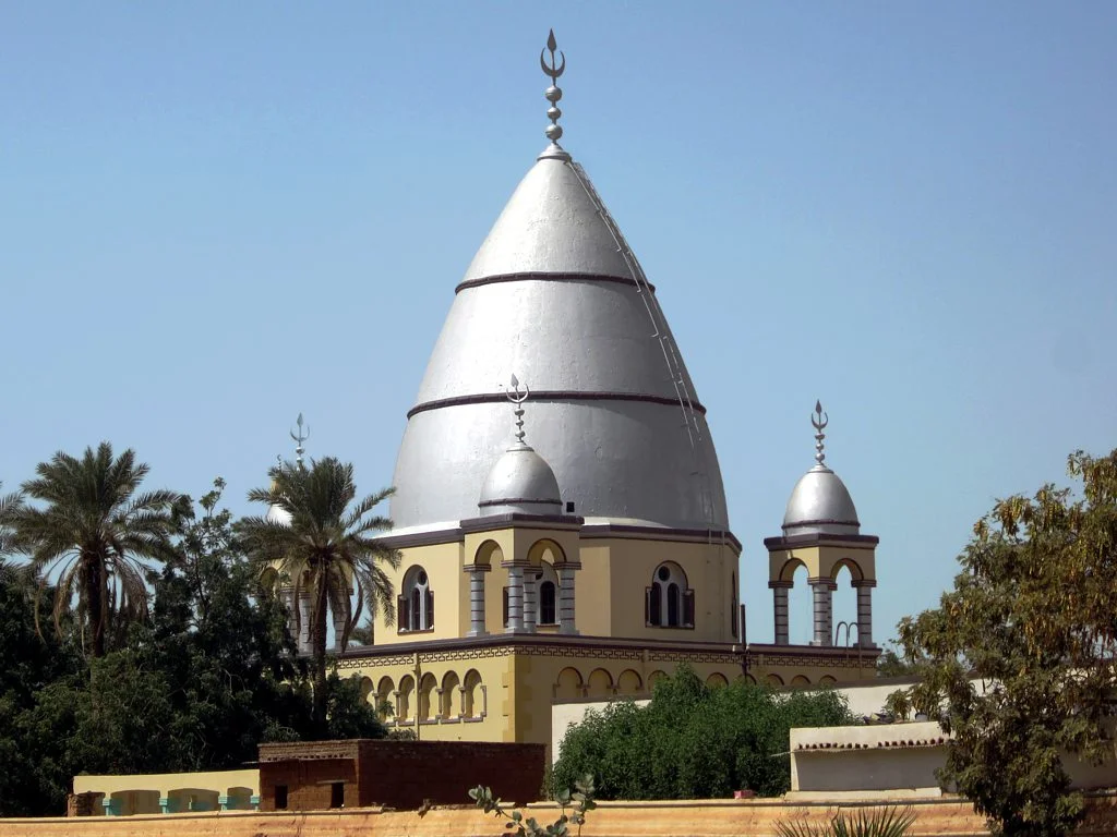 The Mahdi, a Sudanese religious and military leader who defeated the English in 1885, is buried in this tomb at Omdurman. The British blew up the original mausoleum when they retook Khartoum in 1898 but it was rebuilt in 1947.