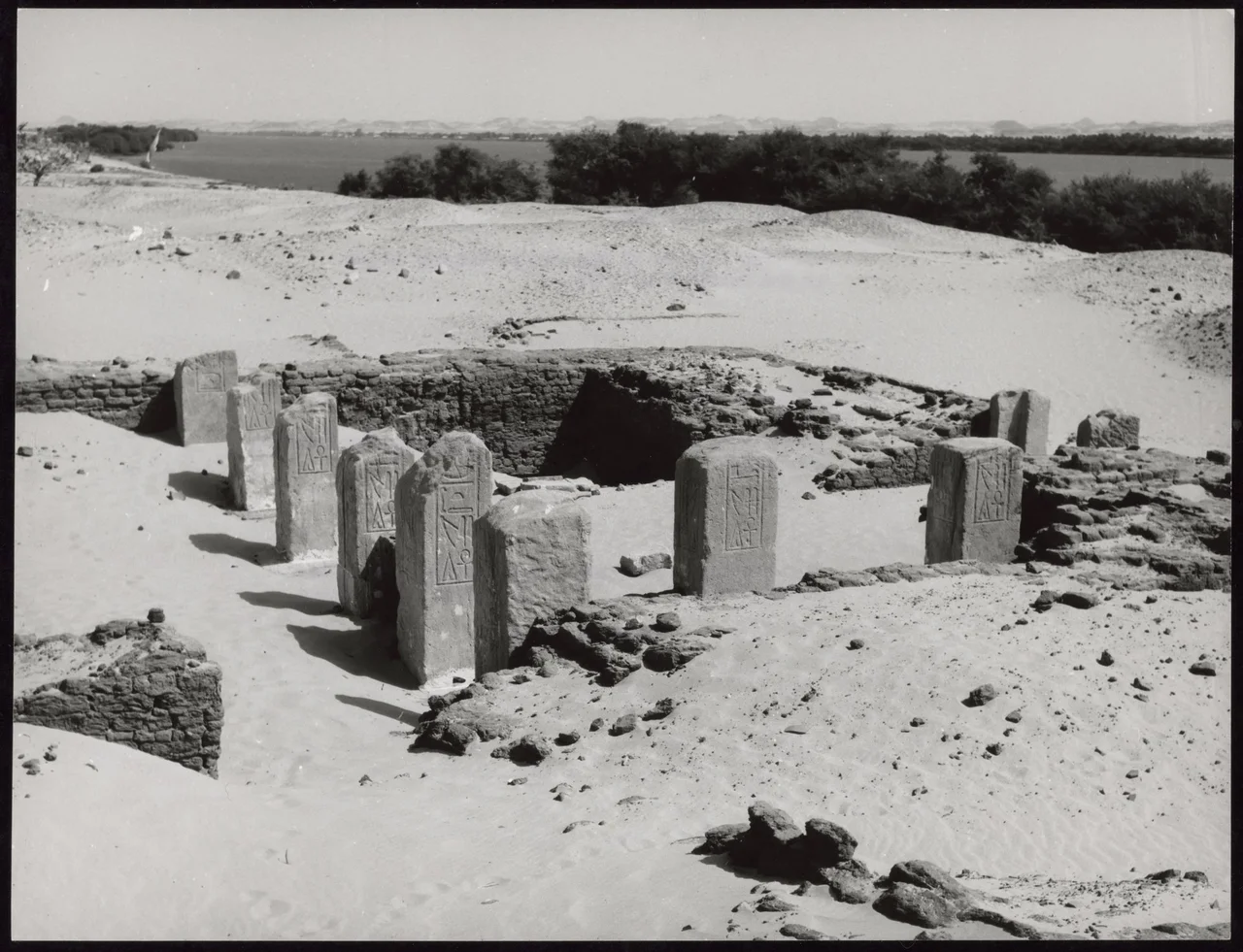 Buhen Temple was rescued from the rising waters of Lake Nasser in the 1960s and reconstructed at the Sudan National Museum in Khartoum, Sudan. The paintings date from the reign of Queen Hatshepsut (1473-1458 BC).