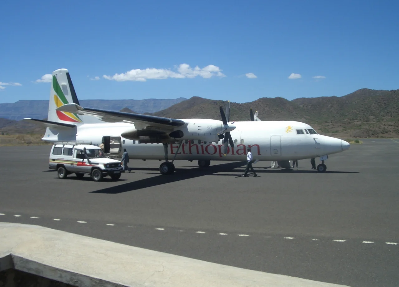 Ethiopian Airlines Plane at Lalibela Airport