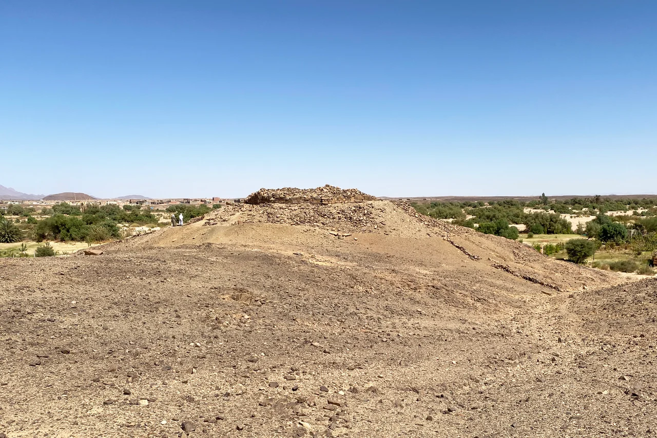 Tumulus where the tomb of Tin Hinan is located near Abalessa, Algeria