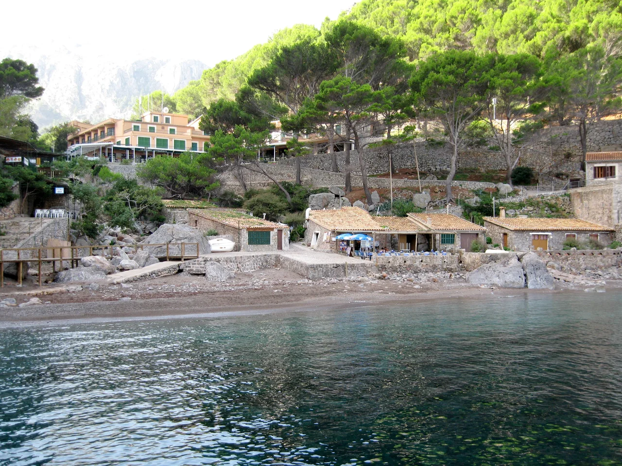 Platja de sa Calobra („Strand von Sa Calobra“), Gemeinde Escorca, Mallorca, Spanien