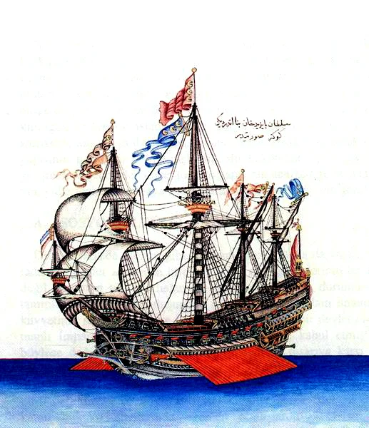 "Göke" (1495) was the flagship of Kemal Reis
Contemporary miniature from the Ottoman period, Topkapı Palace Library, Istanbul