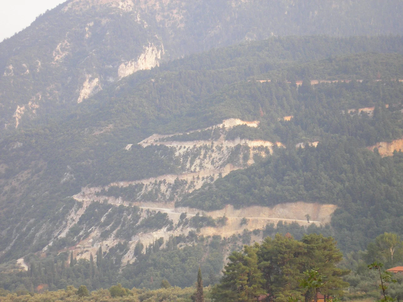 Mountain road near Vergadeika, Laconia, Greece