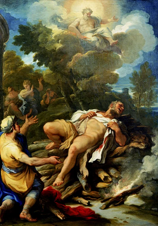 Hercules on the pyre