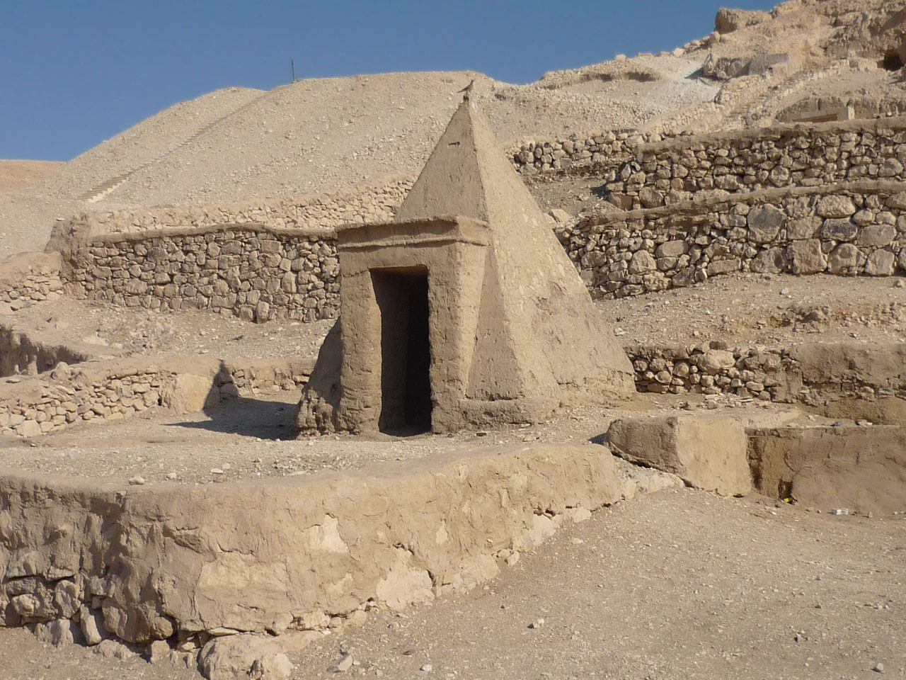 Tomb at the entrance of Deir el-Medina, Theban Necropolis, Egypt