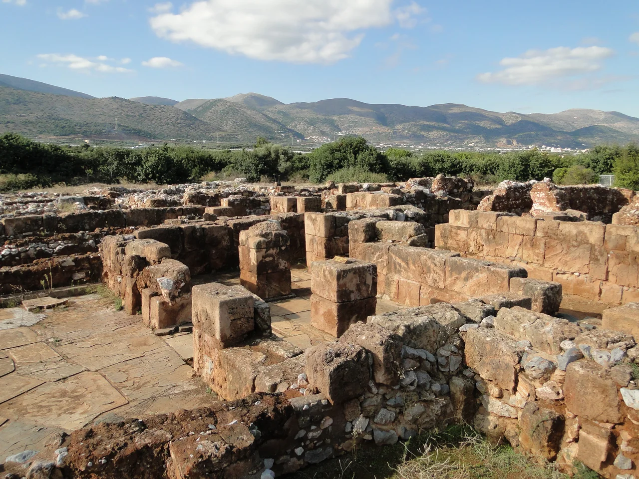 The Pillar Crypt in the Palace of Malia, Crete, Greece