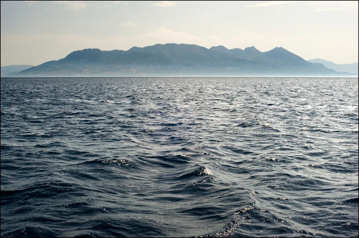 Panoramic view of Methana peninsula.