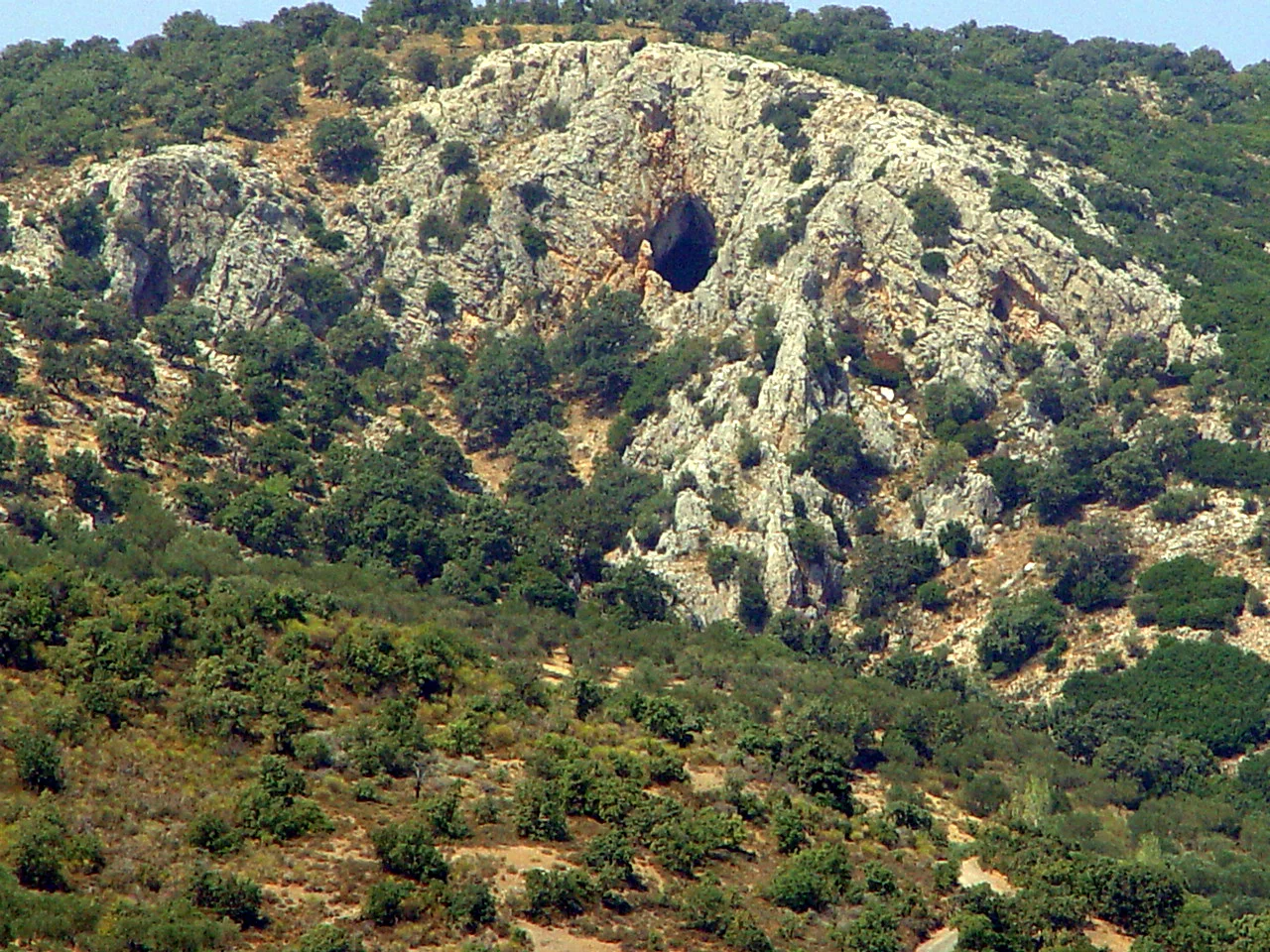 The cave of Orpheus' oracle in Antissa, Lesbos
