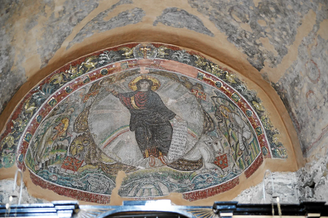Moni Latomou, Hosios David - Kirche: Mosaik