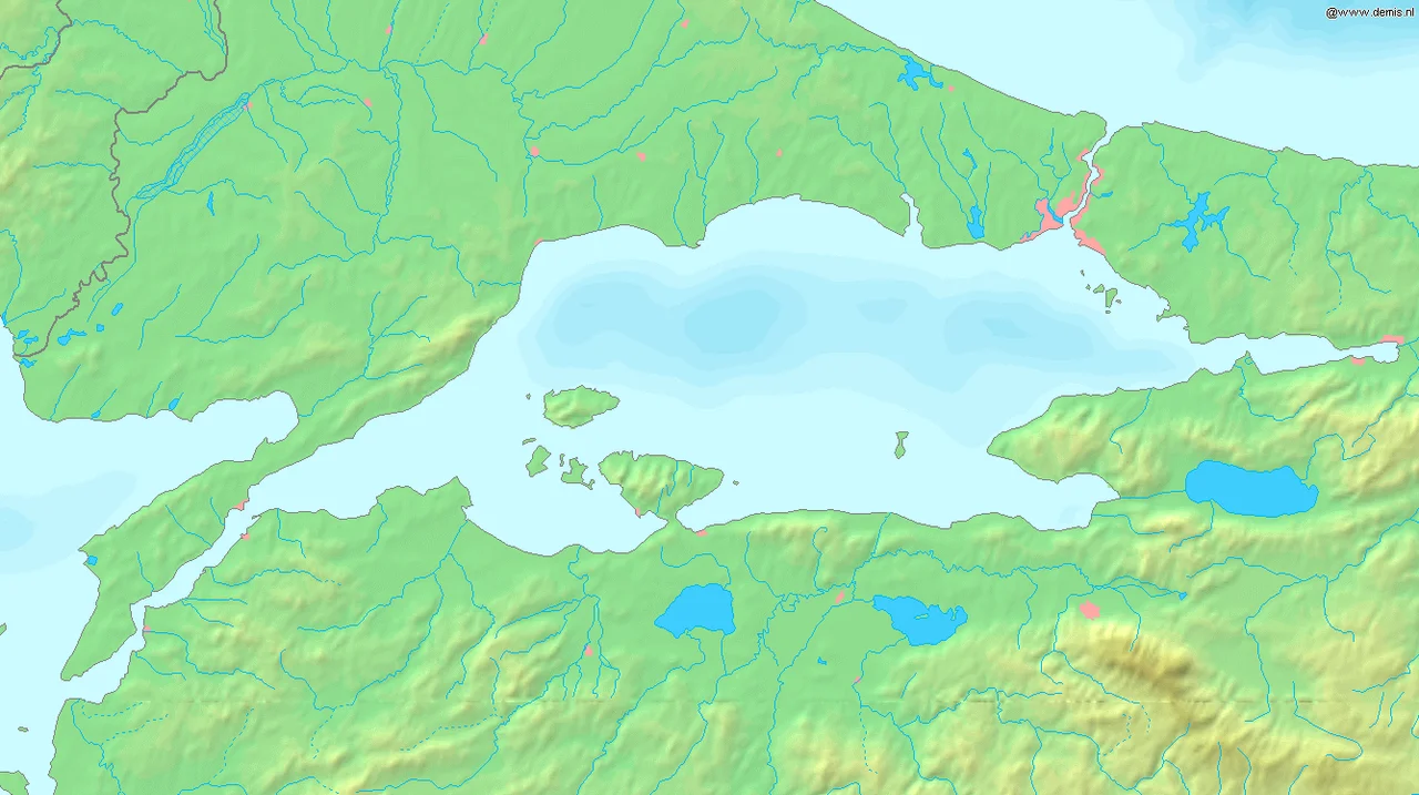 Bull's eye graphic for use with earthquake location maps