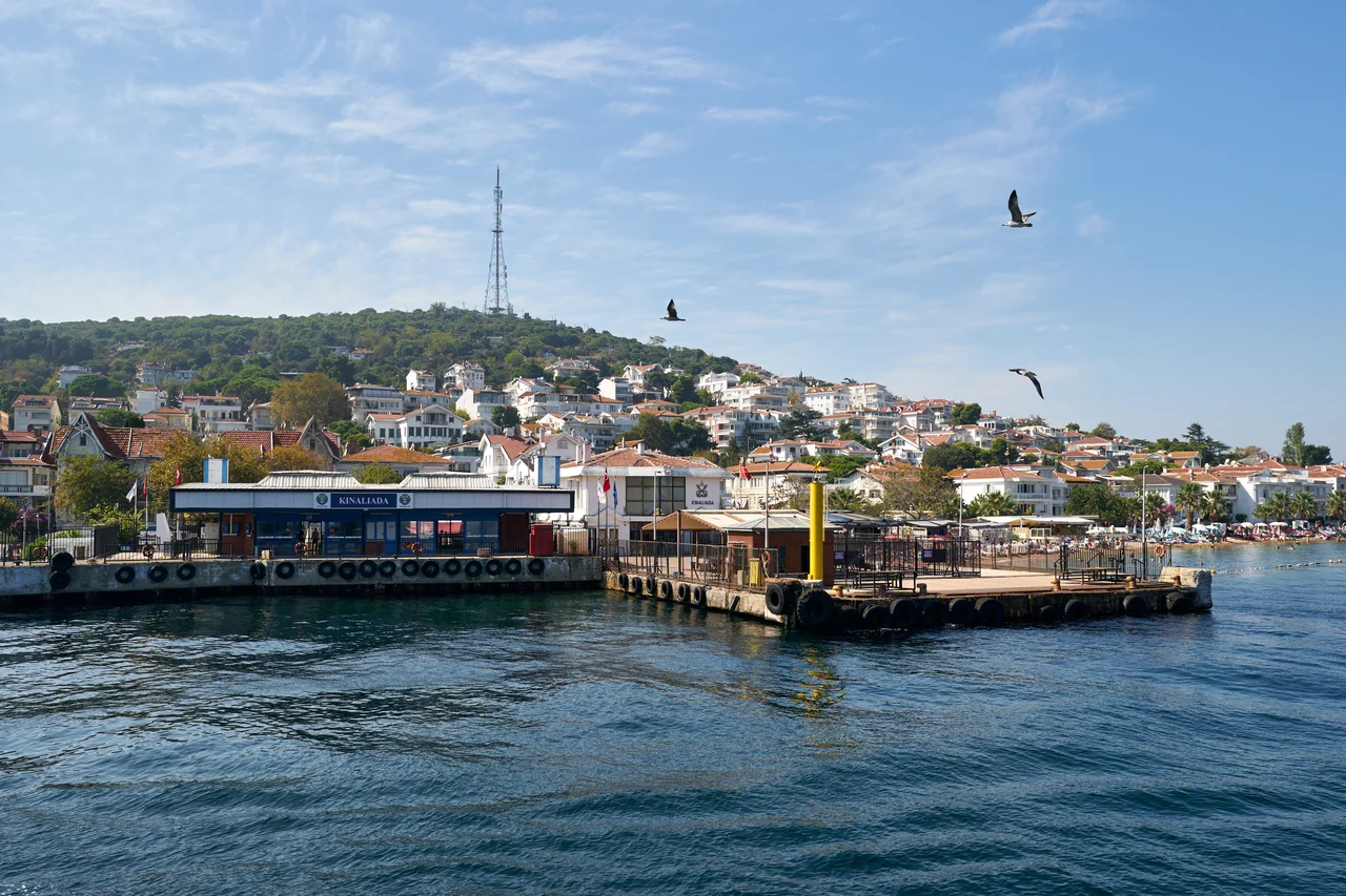 Kınalıada harbour (Princes' Islands) in Istanbul, Turkey