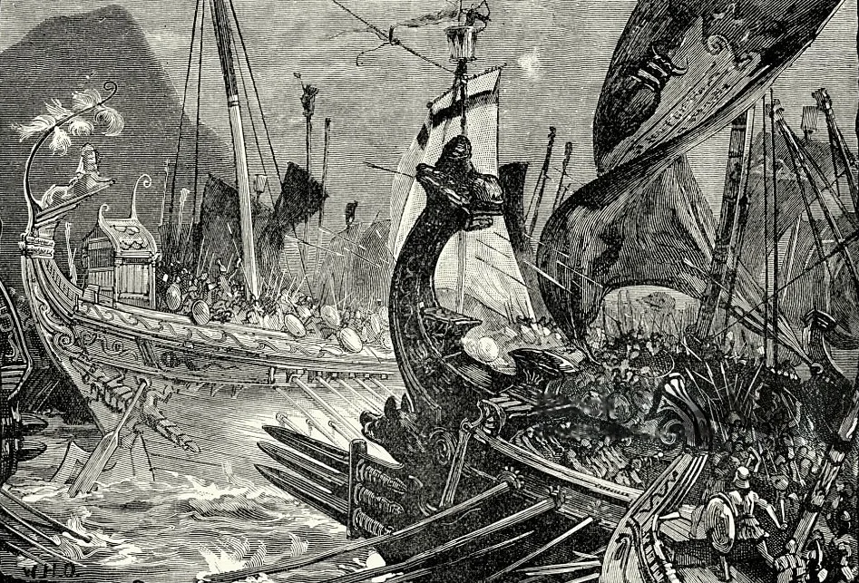 Battle between Ptolemy and Demetrius Poliorcetes off Salamis