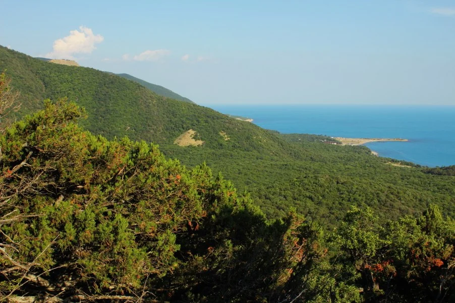 A view of the coast of Utrish Nature Reserve, Abrau Peninsula