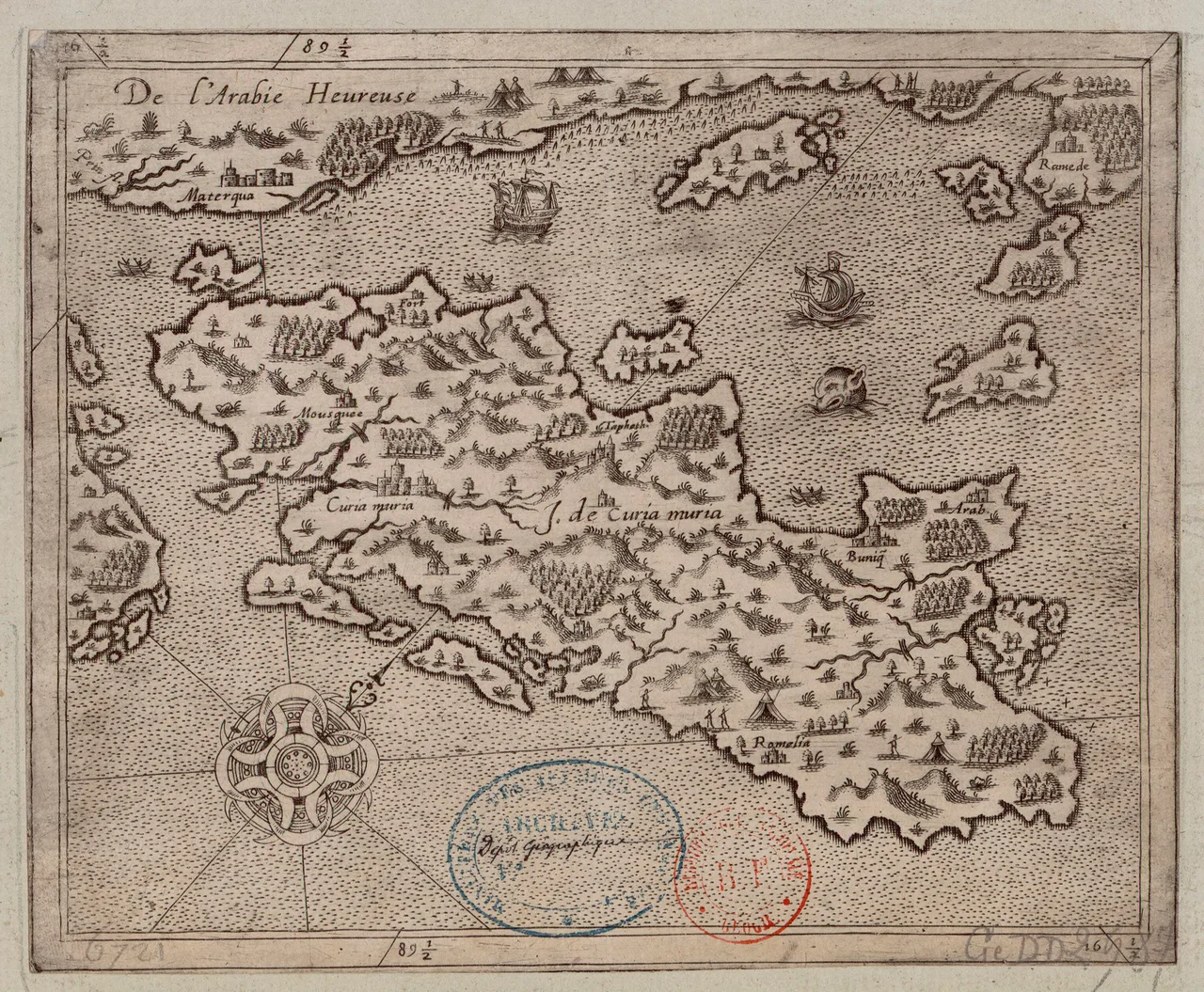 Aden Colony (red) (1937–1963) — also included the islands of Perim, Kuria Muria and Kamaran (a de facto annexation).
Also shows the boundaries of the surrounding British Aden Protectorate (1869-1963) — in southern Yemen.