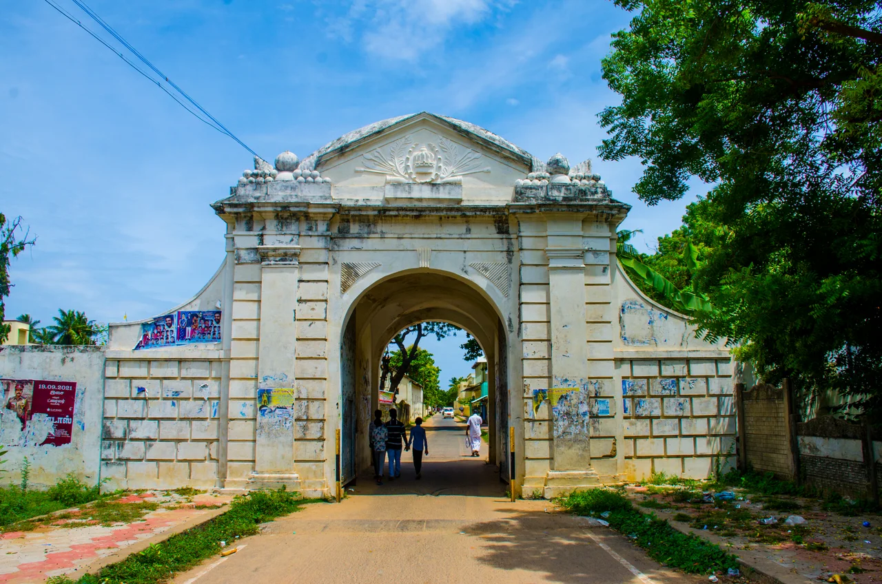 Fort Dansborg in Tranquebar, now Tharangambadi, in Tamil Nadu