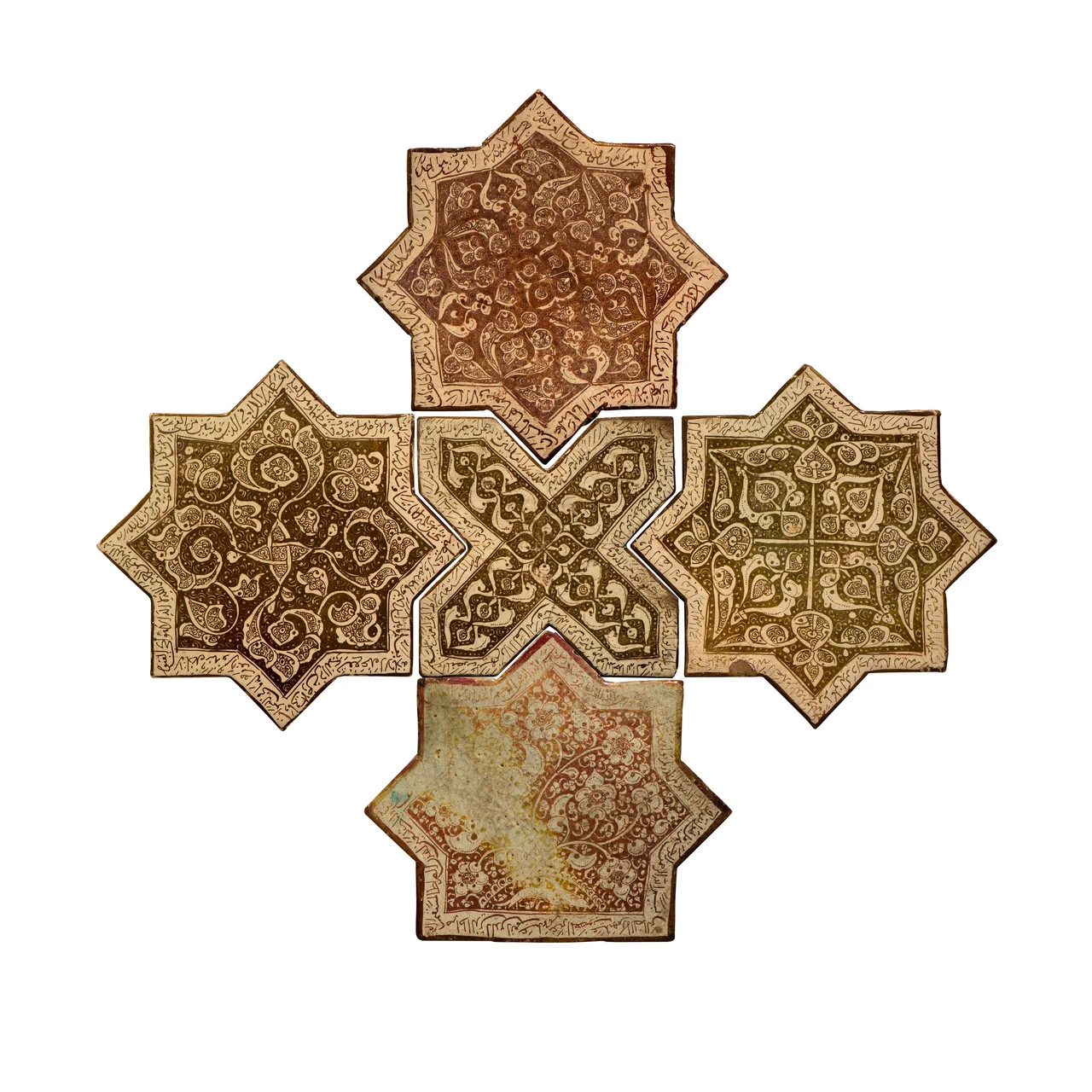 Lustre tiles from Imamzadeh Yahya Shrine in Veramin