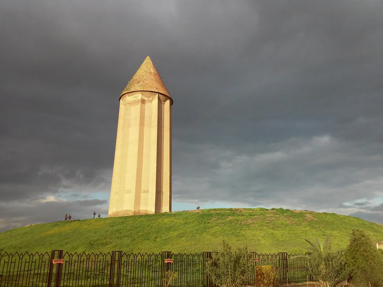 This is a photo of a monument in Iran identified by the ID