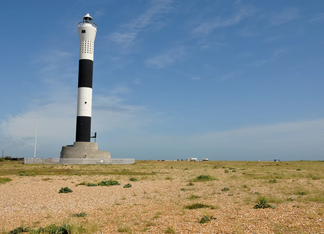 Dungeness New Lighthouse in Kent.