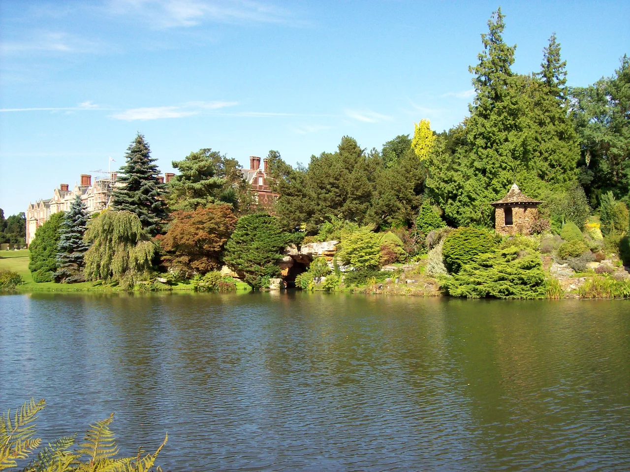 Upper Lake and The Nest at Sandringham House, Norfolk
