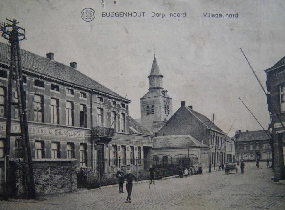 Brouwerhuis Van Damme - Jongensschool C. Ghijsselinckx - kerkstraat - Buggenhout - Oost-Vlaanderen - Vlaanderen - België.
