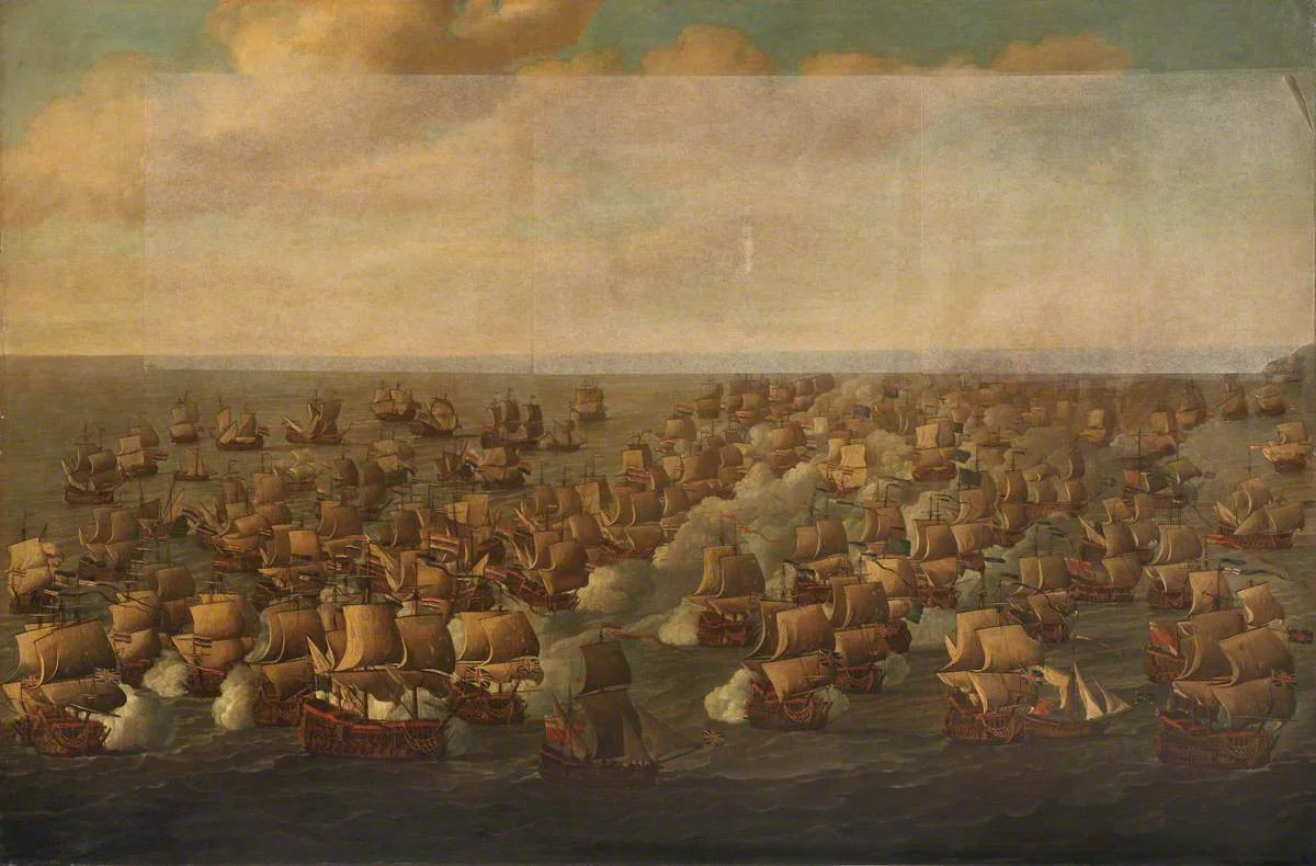 Willem van de Velde I (1611-1693) - The Second Battle of Schooneveld, 4 June 1673 - BHC0306 - Royal Museums Greenwich.jpg