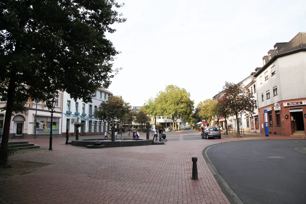 Marketplace of Dülken, Germany
