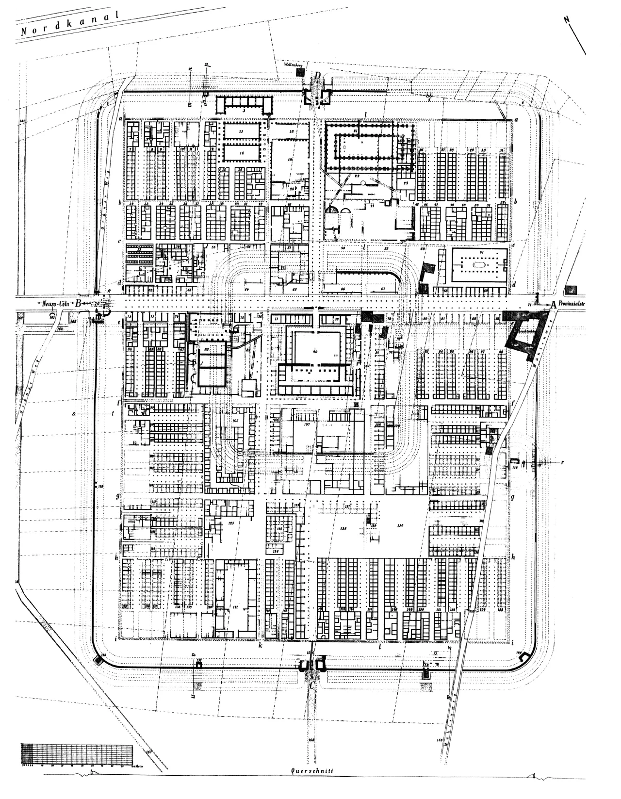 Grundriss des Legionslagers Novaesium – Grabungsbefunde des „Koenenlagers“ (1887-1900)