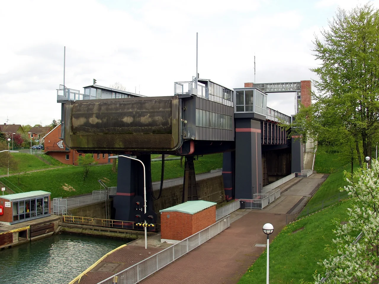The new boat lift at Henrichenburg, Germany
