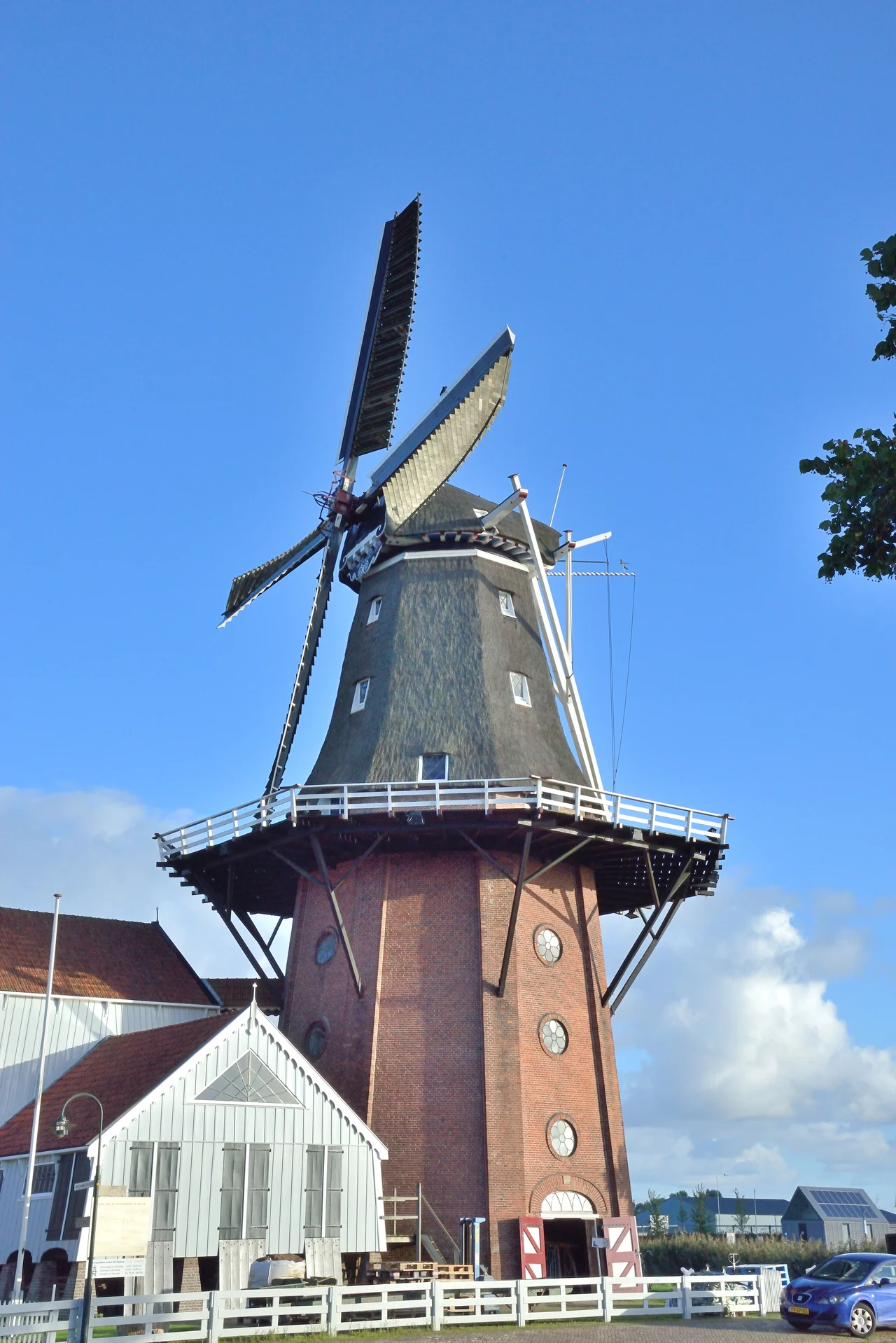 windmill in the village Burdaard