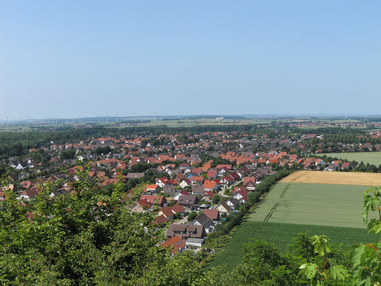 Aussicht vom Seilbahnberg auf Lengede