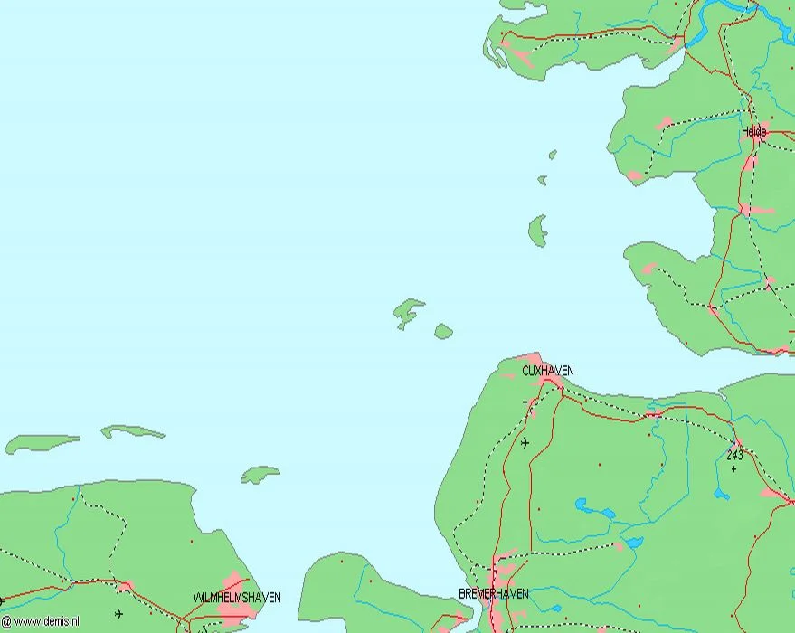 Aerial image of Heligoland