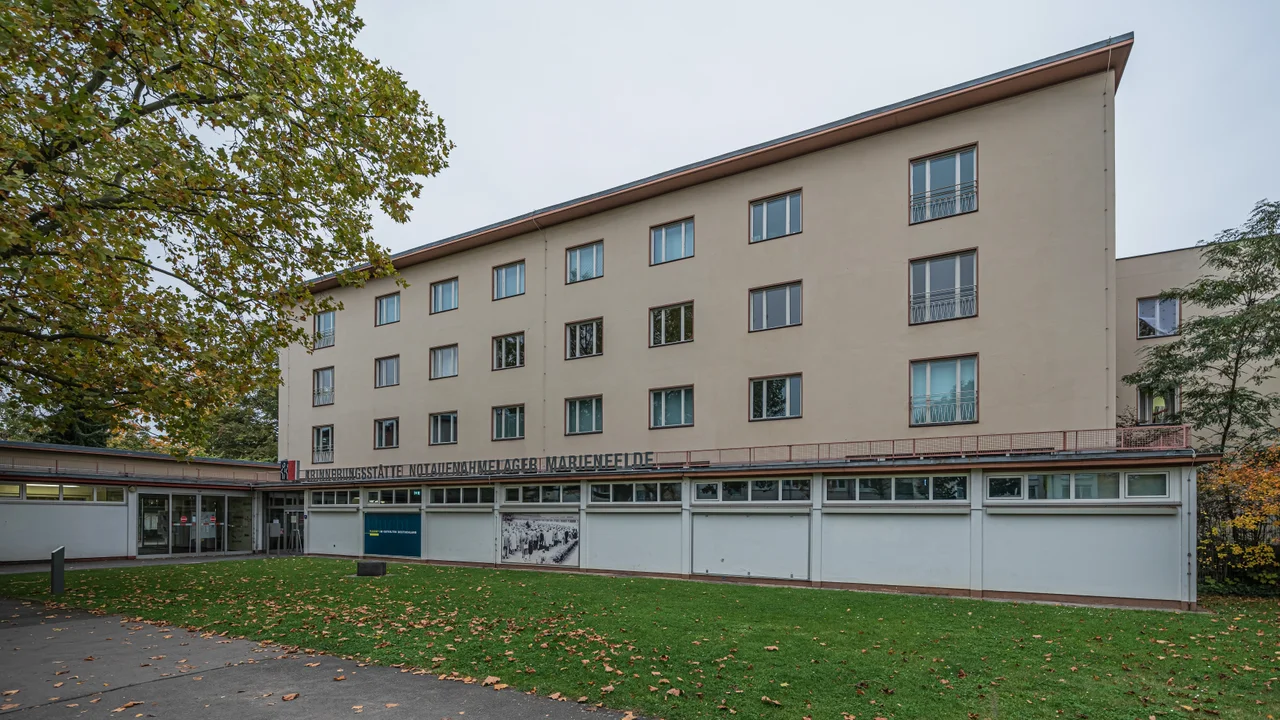 Former refugee transit camp Marienfelde in Berlin, Germany