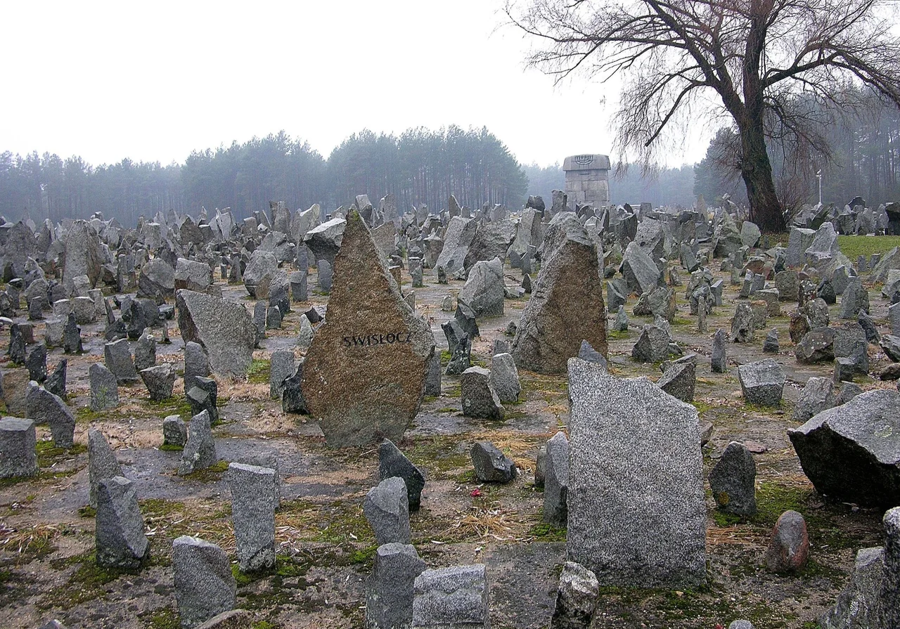 Monument in the former Treblinka, Nazi German death camp in occupied Poland.