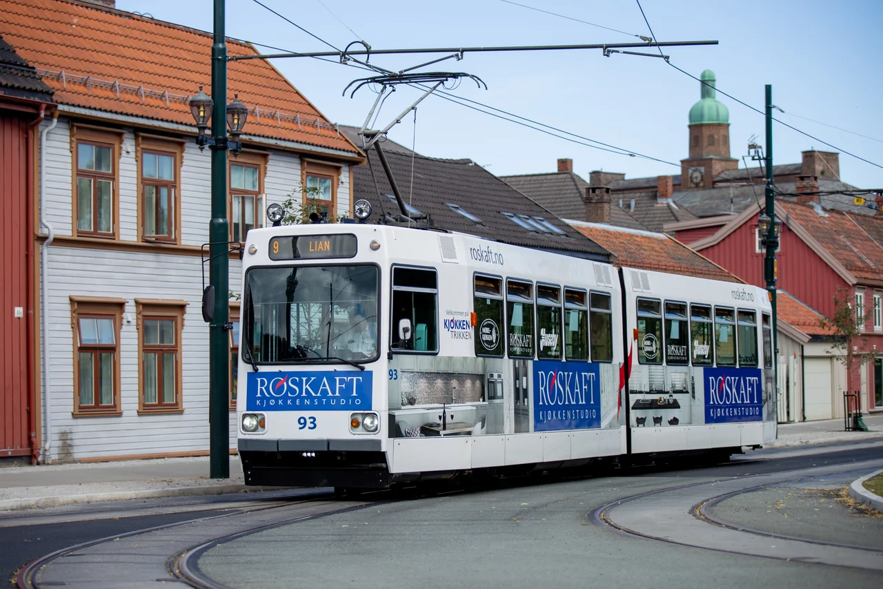 Graakollbanen in Trondheim, Norway next to Ilaparken