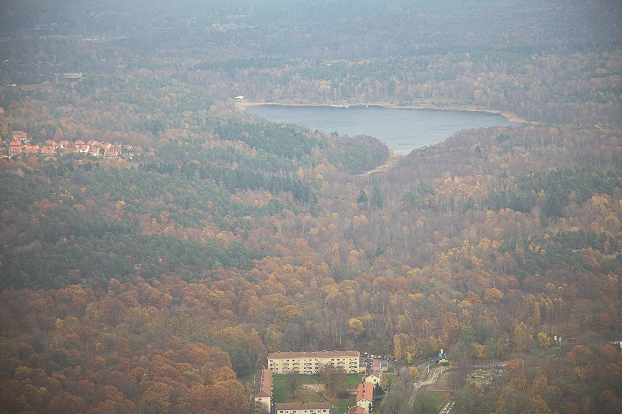Photo taken on a helicopter over Gothenburg