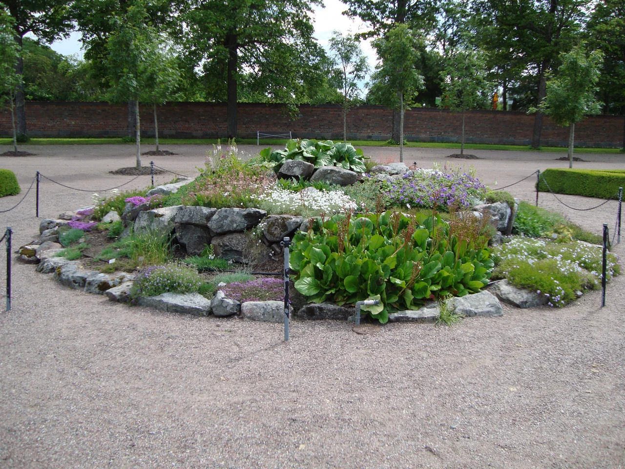 Uppsala botanical garden, next to Uppsala castle, Sweden.