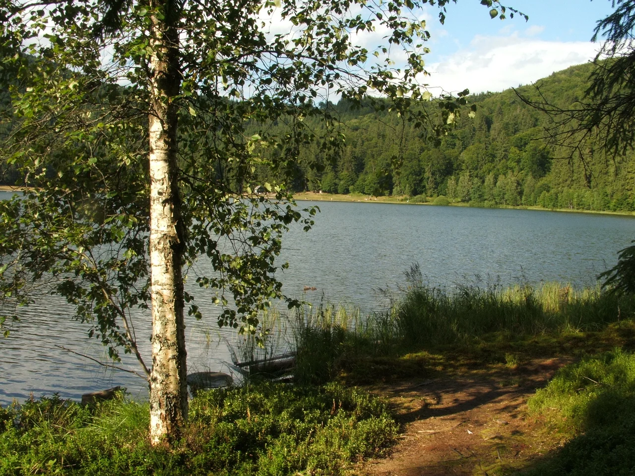 Lake Saint Ann in Transylvania, near Tusnádfürdő (Baile Tuşnad)