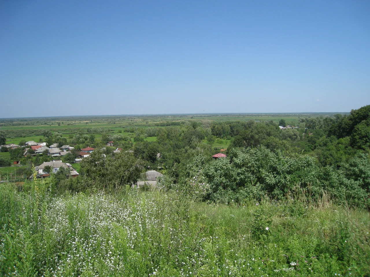 Вид із Замкової гори в Любечі (2012 р.)
