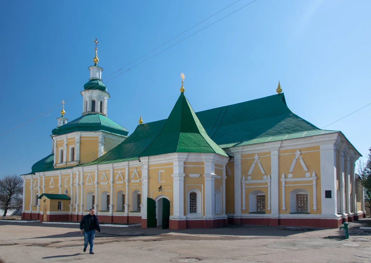 Trinity Monastery in Chernihiv. View from the bell-tower.