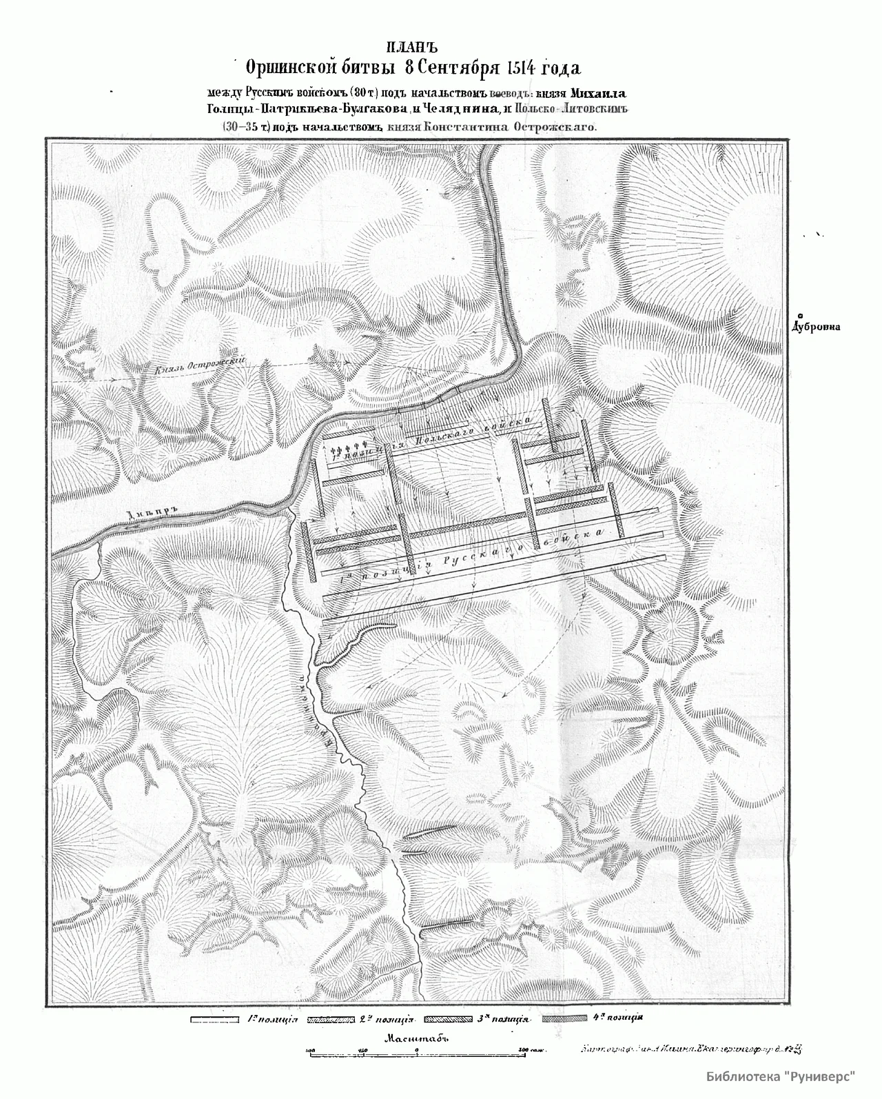 Battle plan for Orsha 1514