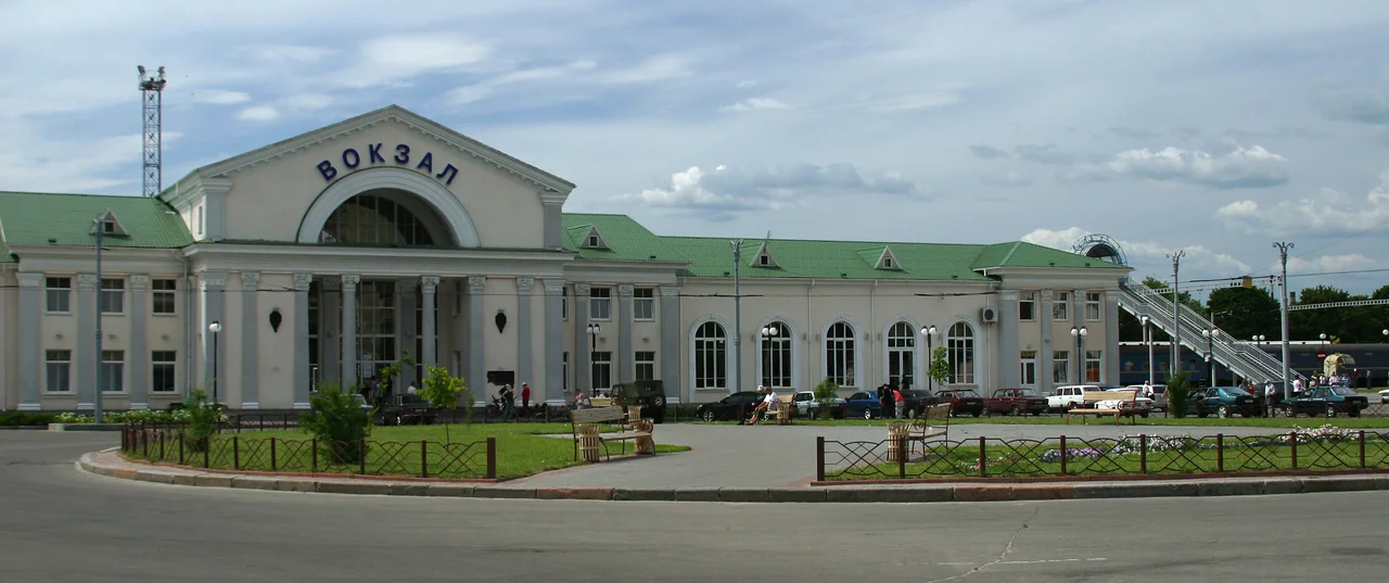 Train station of Poltava, Ukraine.