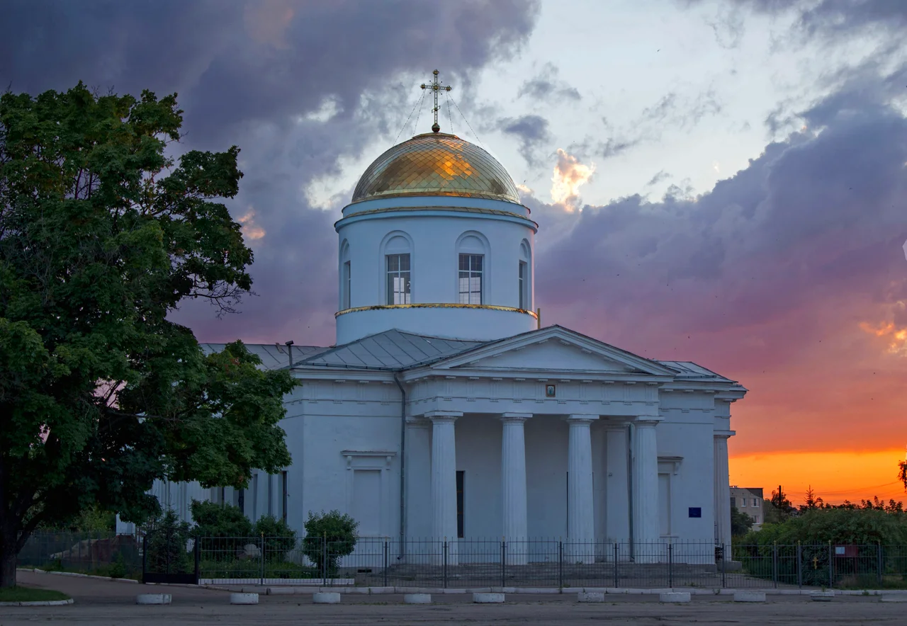 Cathedral of Intercession of Theotokos in Chuhuiv, Kharkiv region, Ukraine
