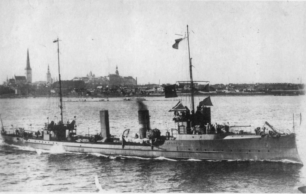 Imperial Russian destroyer Kazanets in Reval.